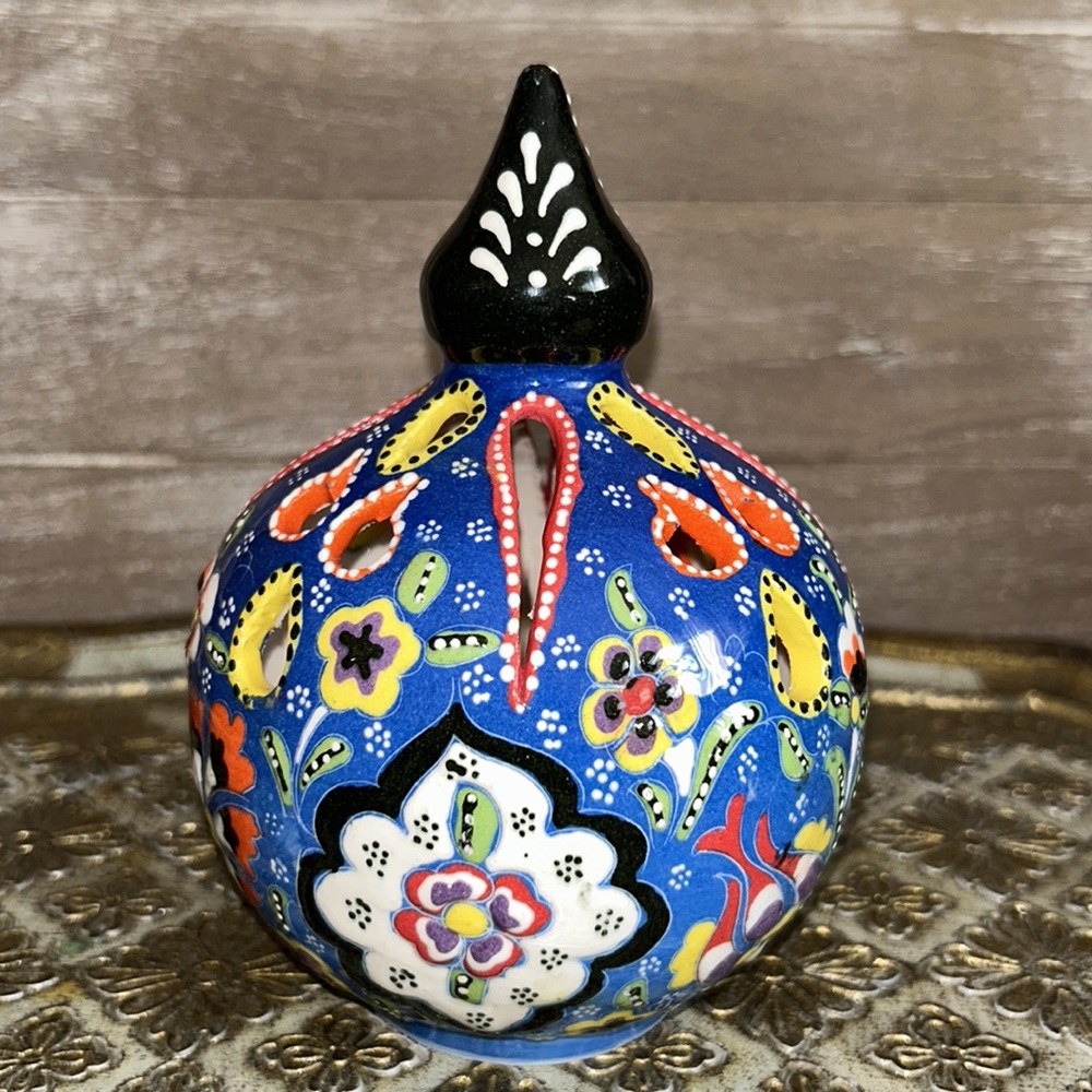 Handmade Turkish Ceramic Candle Holder